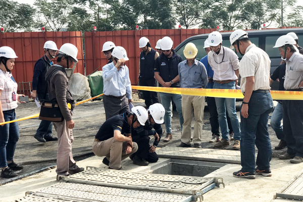「坔埔排水水質淨化工程」環保署工程查核，成績甲等-02